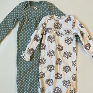 CARTERS 3 Month Nightgowns, set of 2